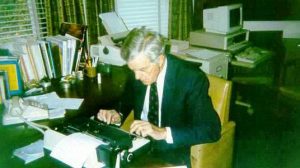 Ian Stevenson at work, 1995
